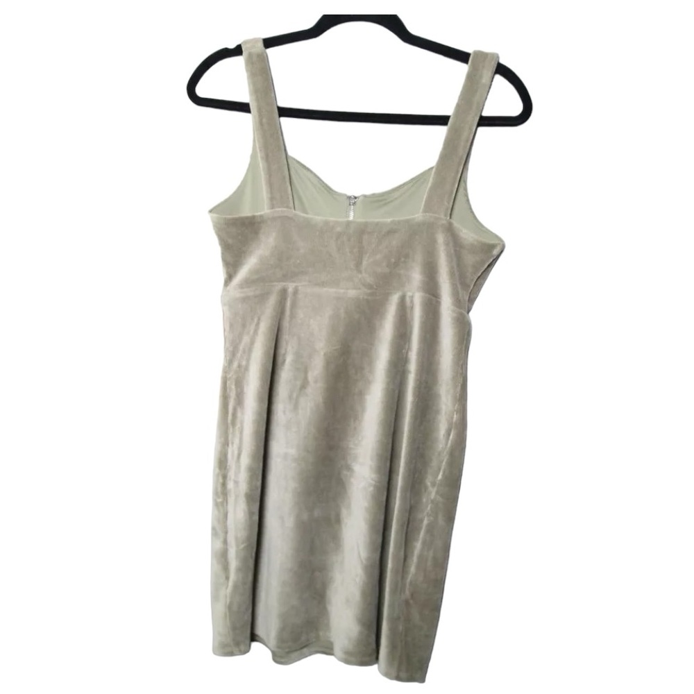 NWT! 90s style Wild Fable Dress woman’s Medium green ribbed corduroy style - Picture 2 of 5